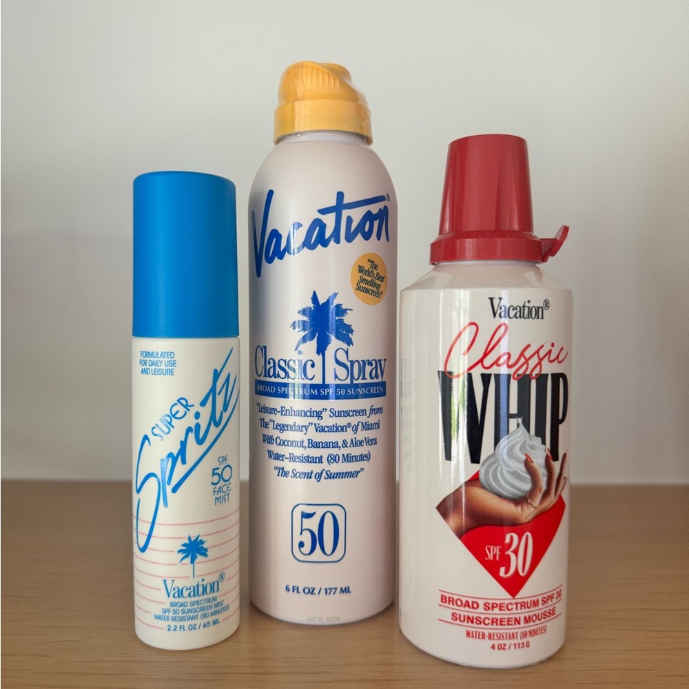 Vacation Sunscreen Trio Set